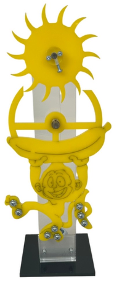 Escapement wheel pendulum clock